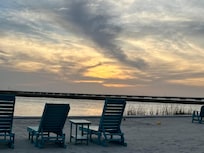 Great little beach with firepit!