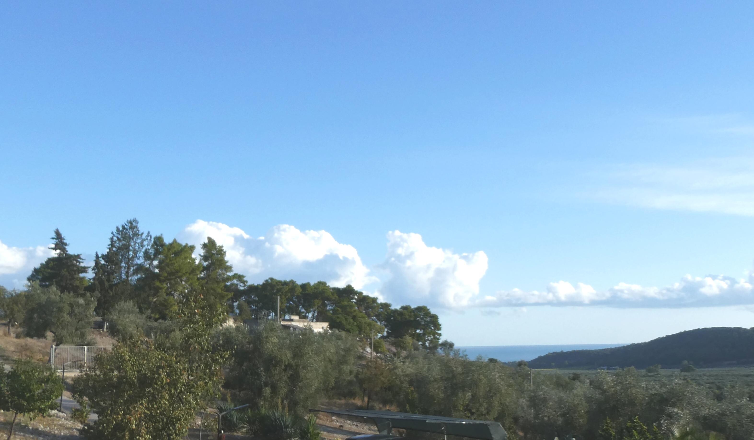 Sicht aufs Meer von der Terrasse