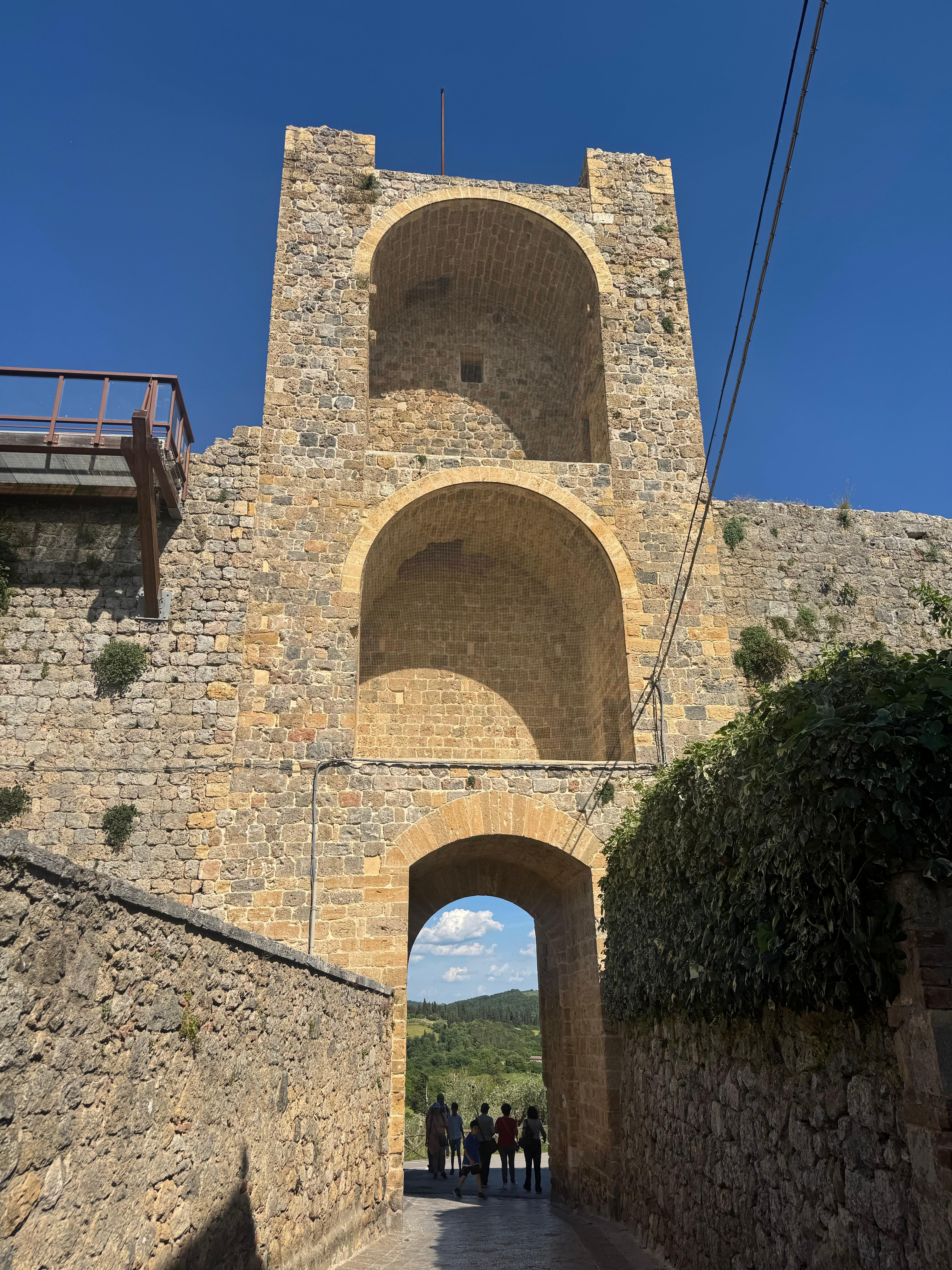 Part of the Monteriggioni castle just a few minutes away. 