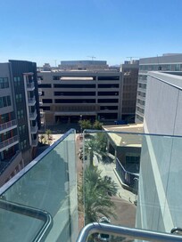 Parking garage within feet of front entrance