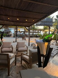 View from one of the beach side restaurants.