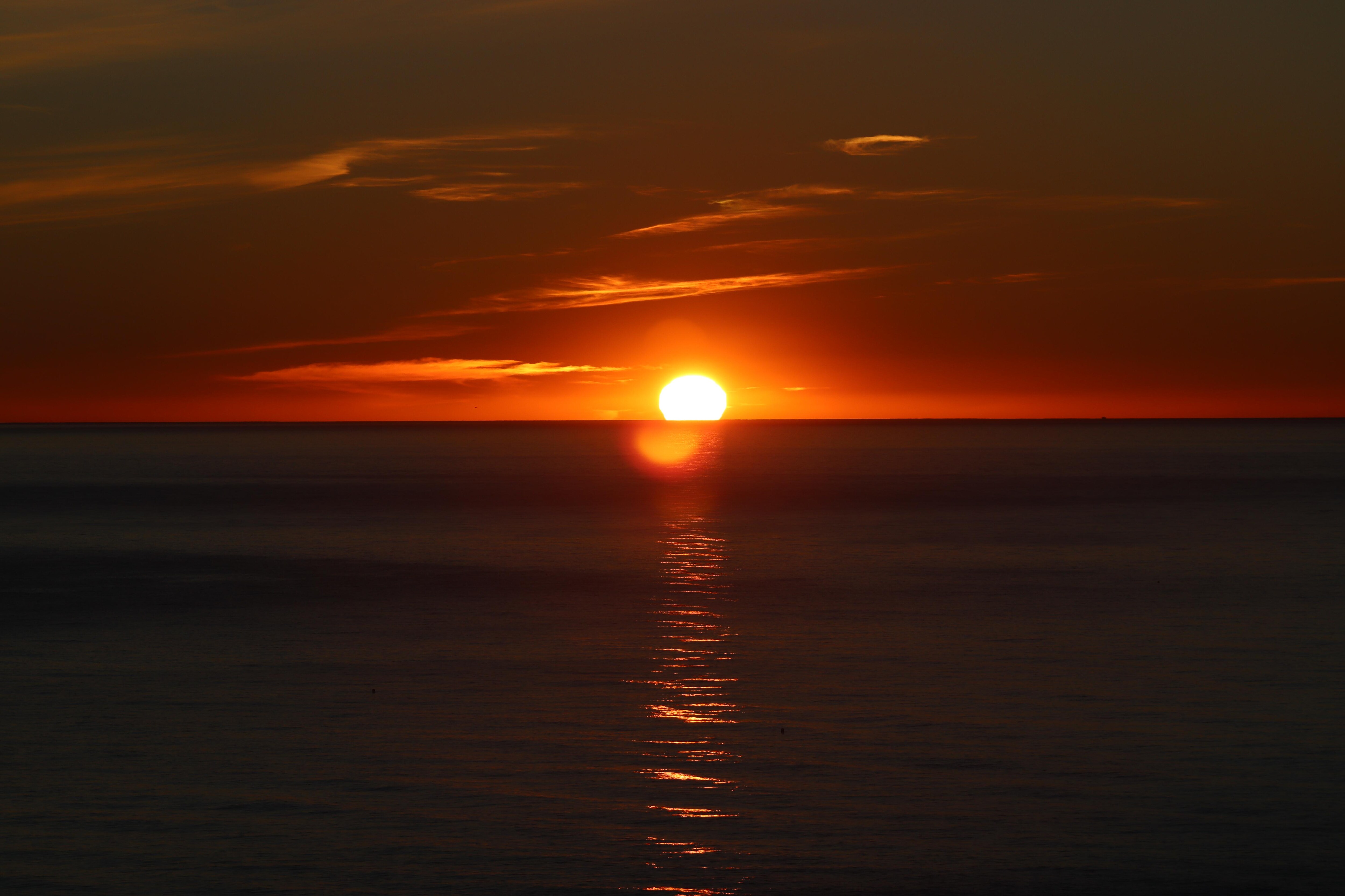 sunrise from the deck