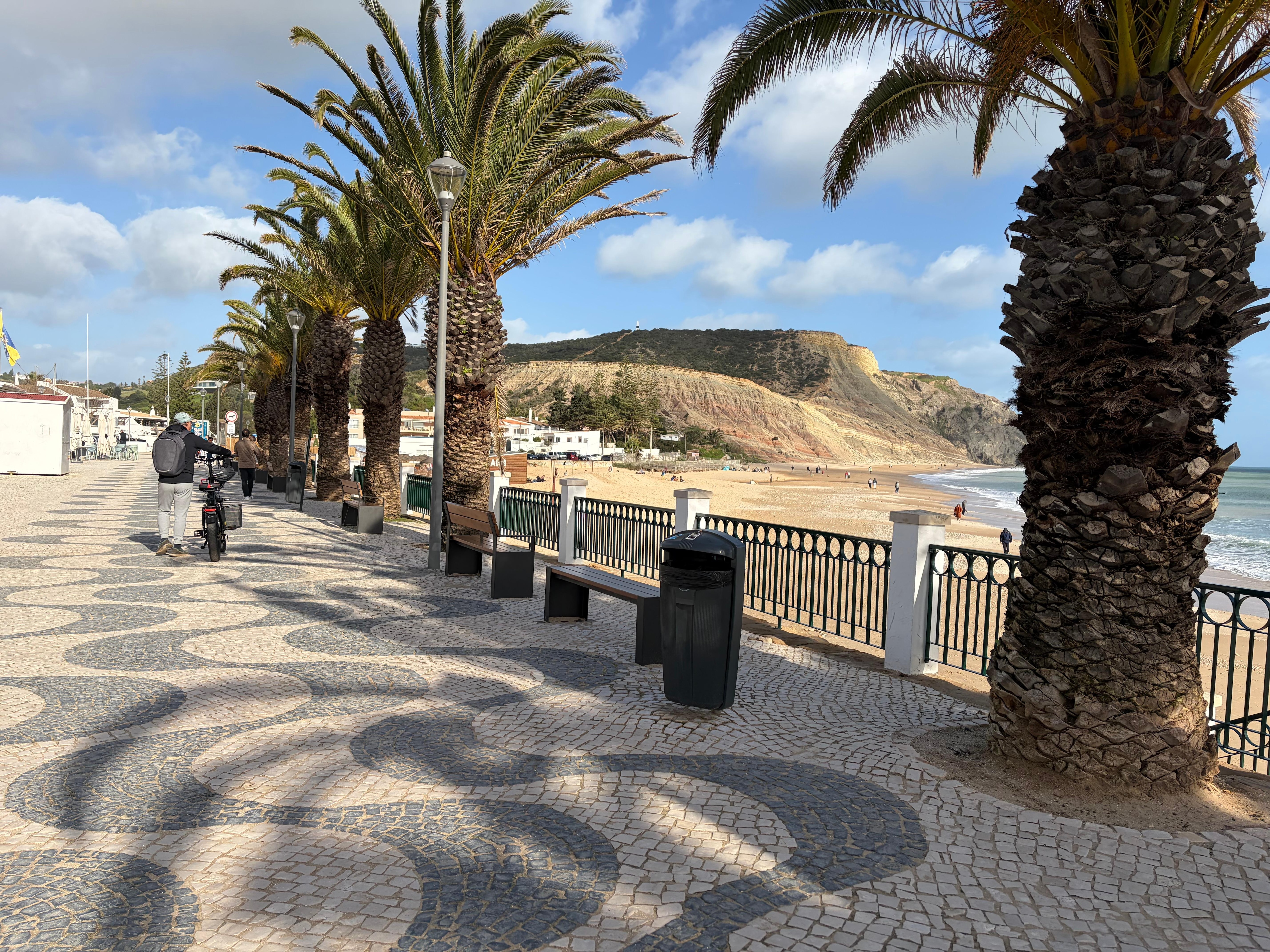 More of the beach in Luz