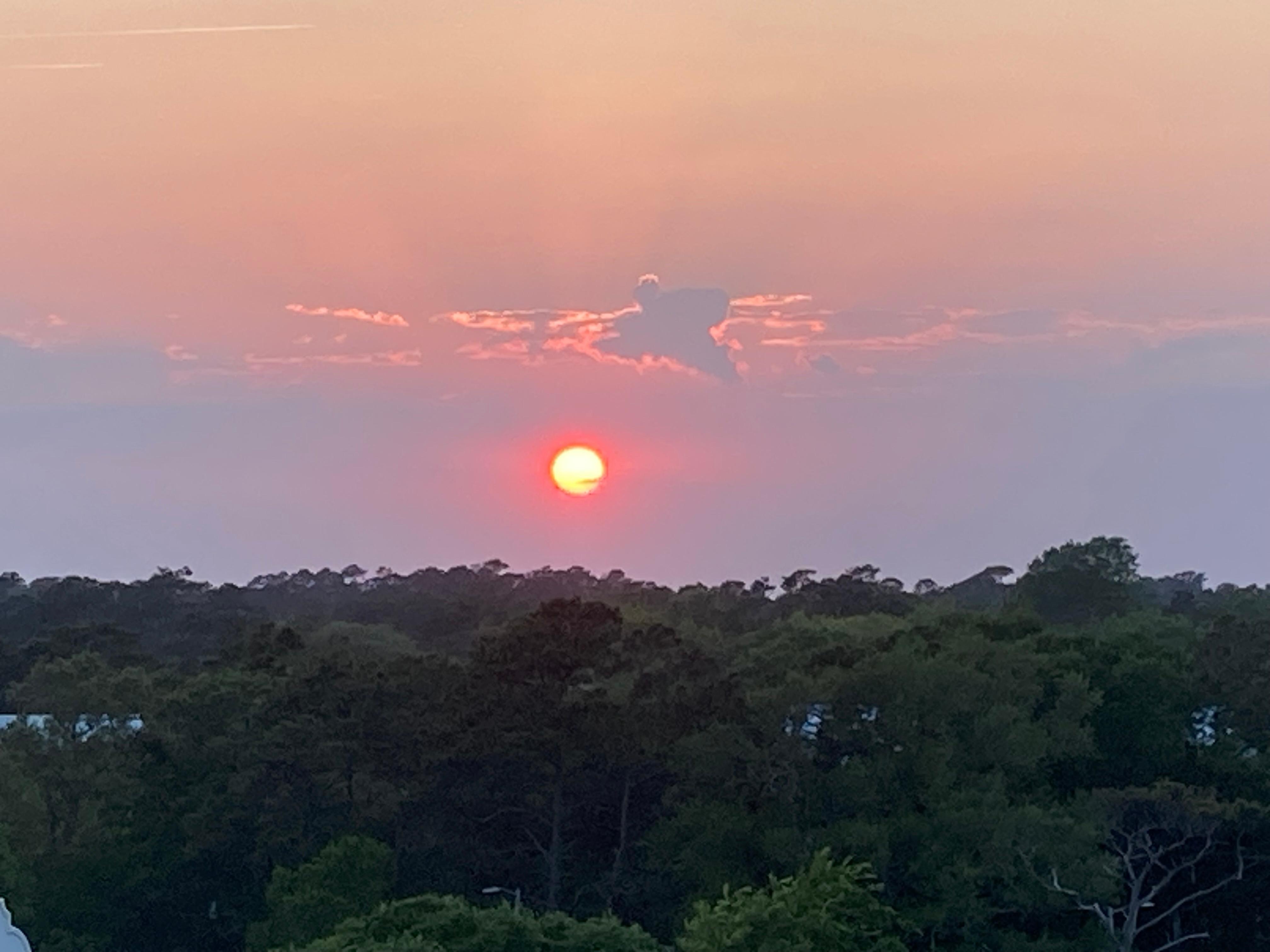 Sunset from the balcony