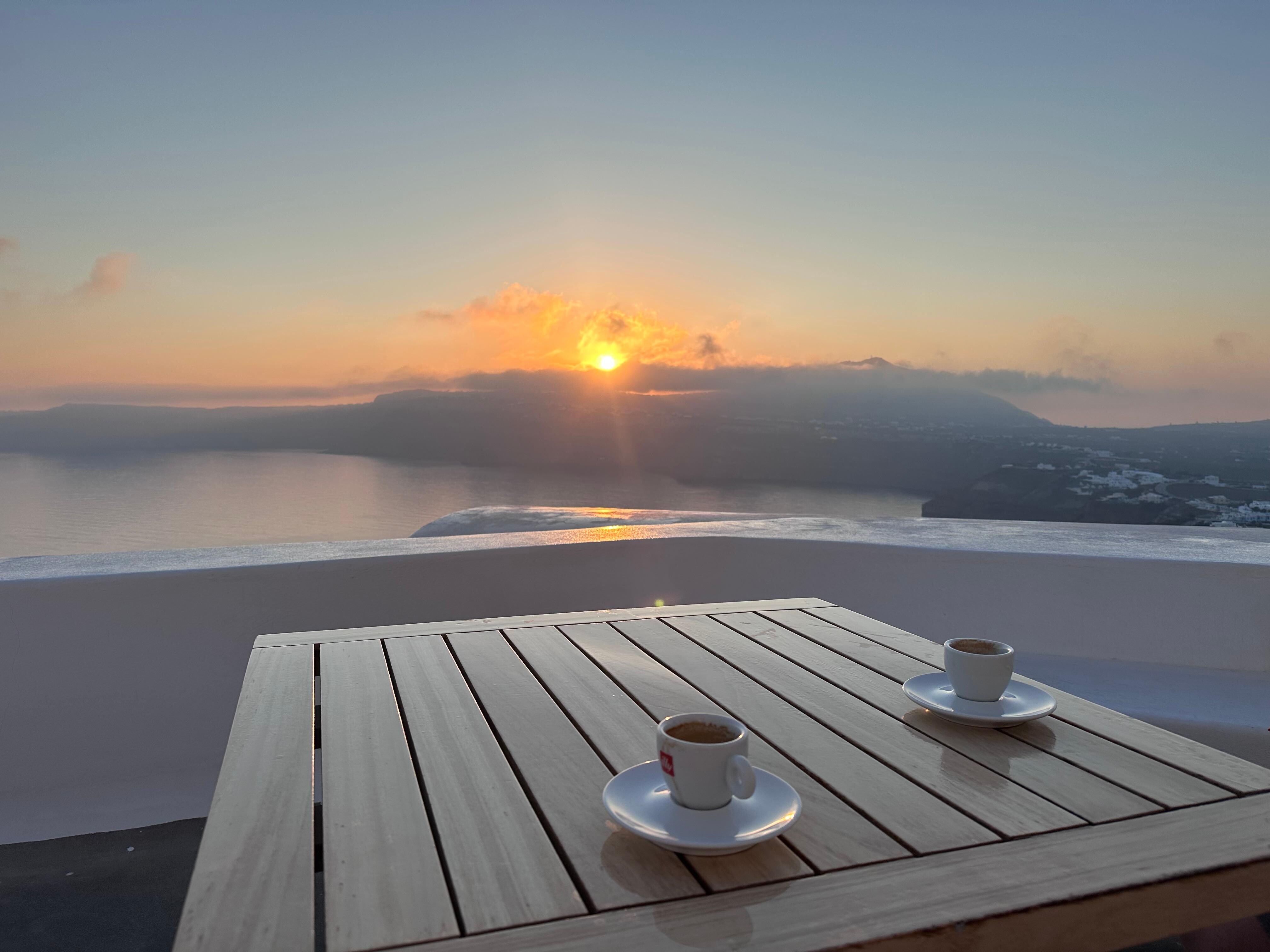 Sunrise from our room. 
