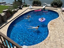 The heated pool was so delightful!