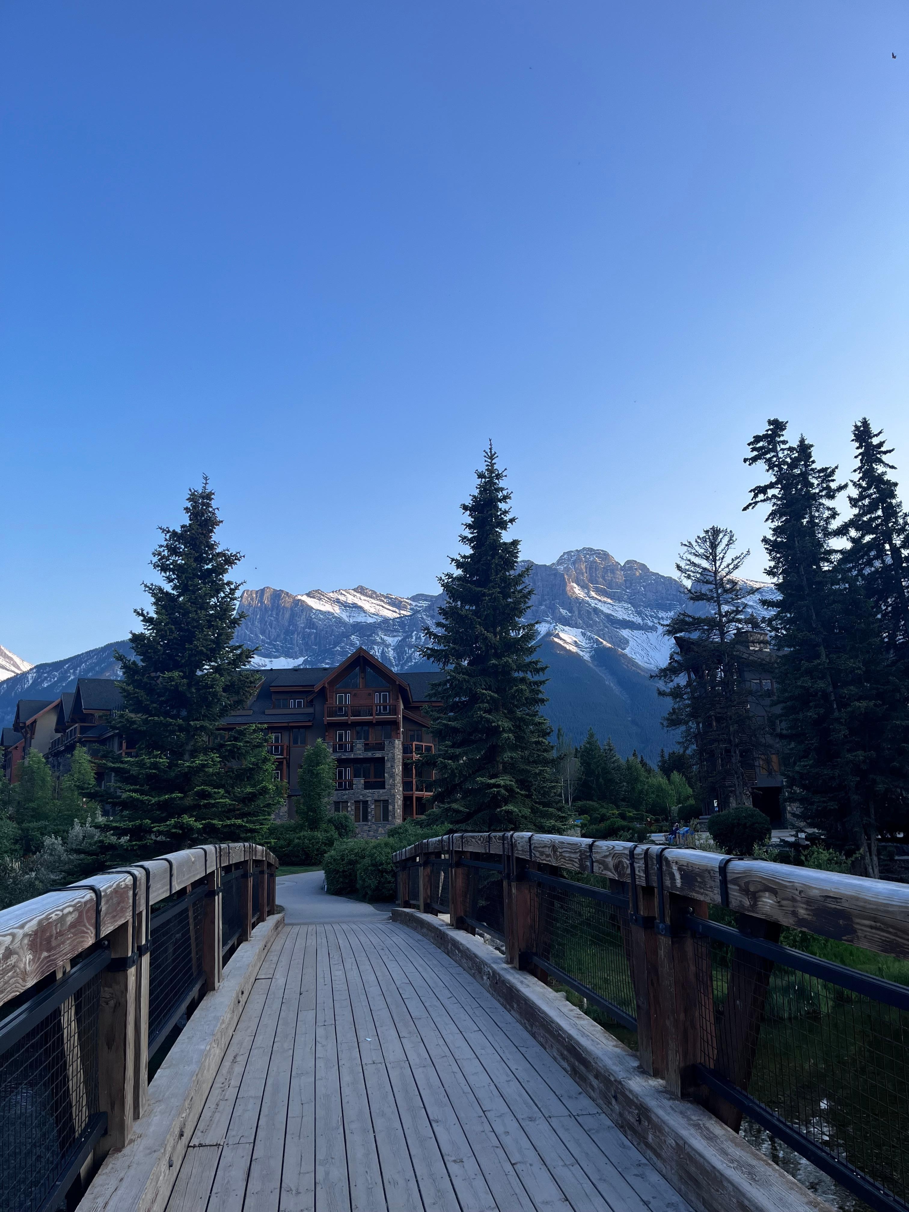 The walking path a few blocks from the condo