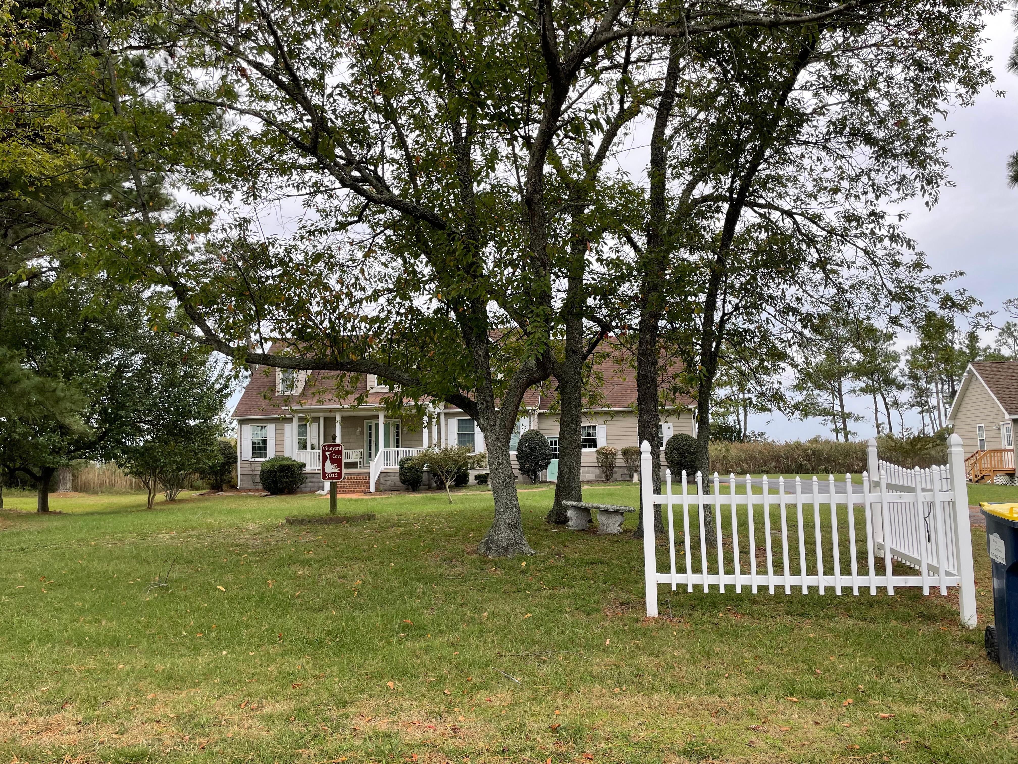 From the end of driveway