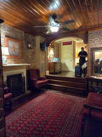 BED IS UP STEPS, BY ENTRY DOOR