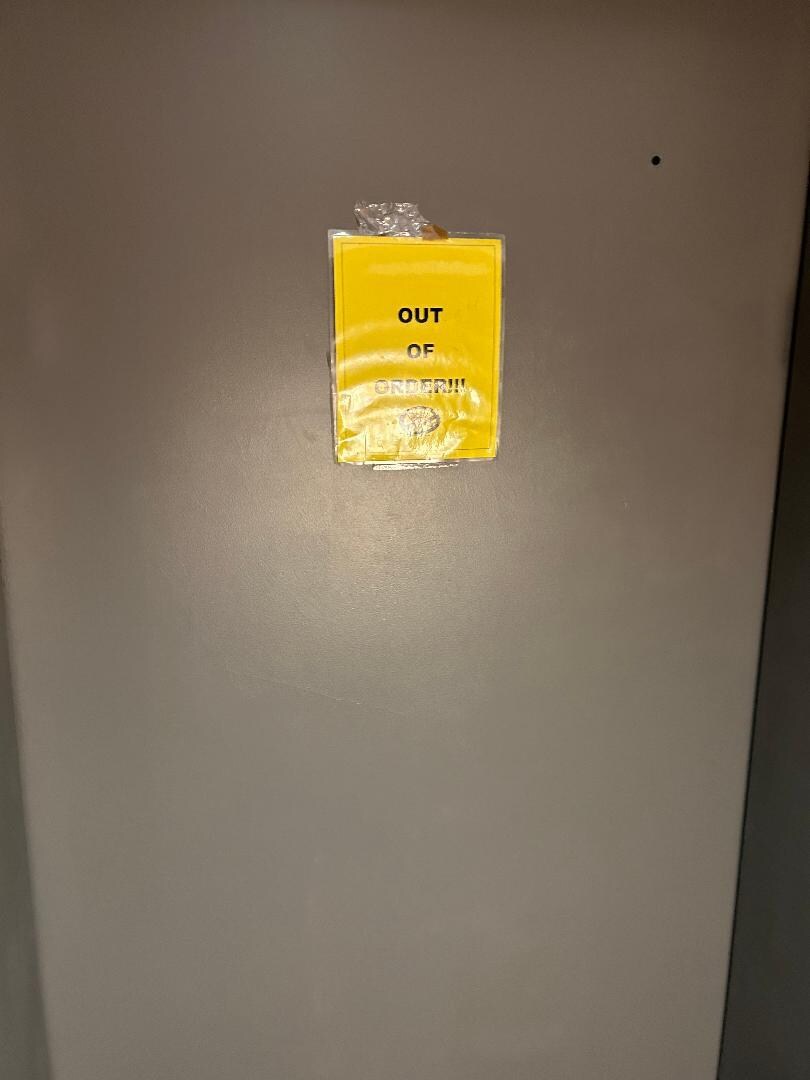 elevator out of order