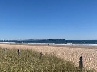 The beach, just a block away