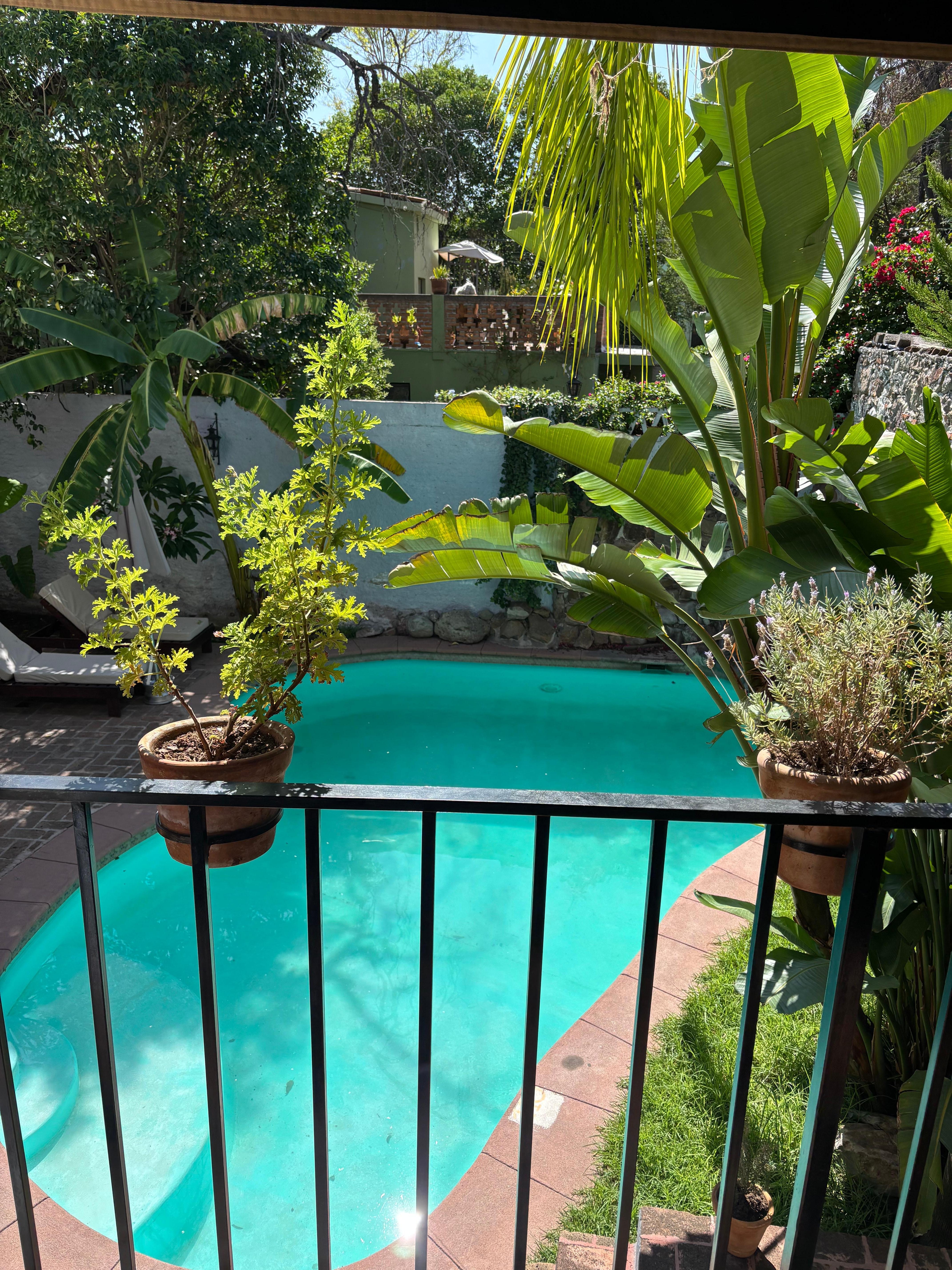 The pool below our room