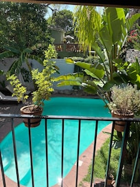 The pool below our room