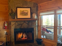 Having a fire made hanging out in the living room so cozy