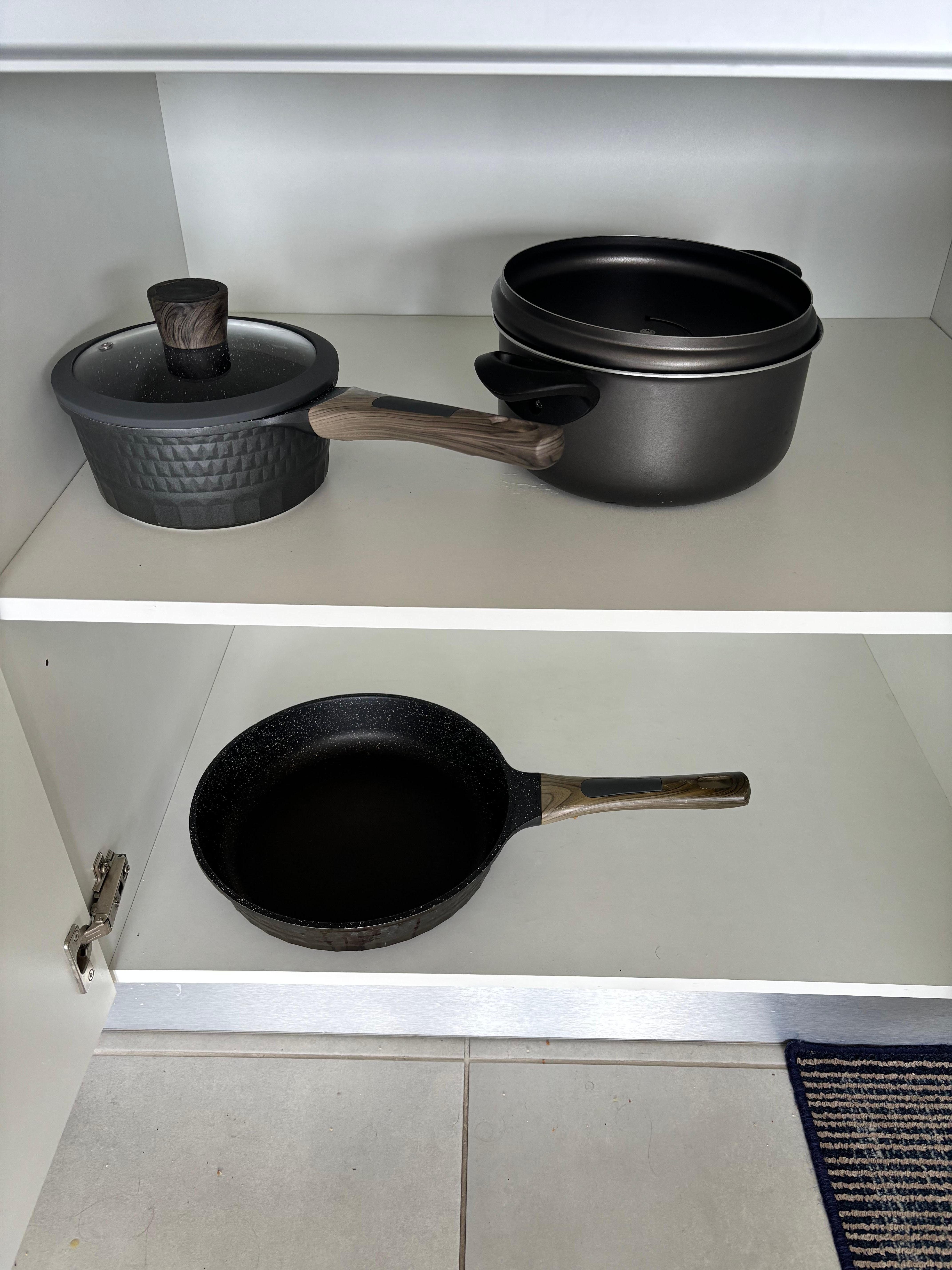 This is it for pots and pans