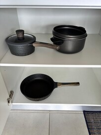 This is it for pots and pans