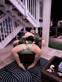 After a long day, comfy lounge chairs out back.