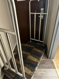 I slept with the lights on and this by my door in case anyone tried to come in.