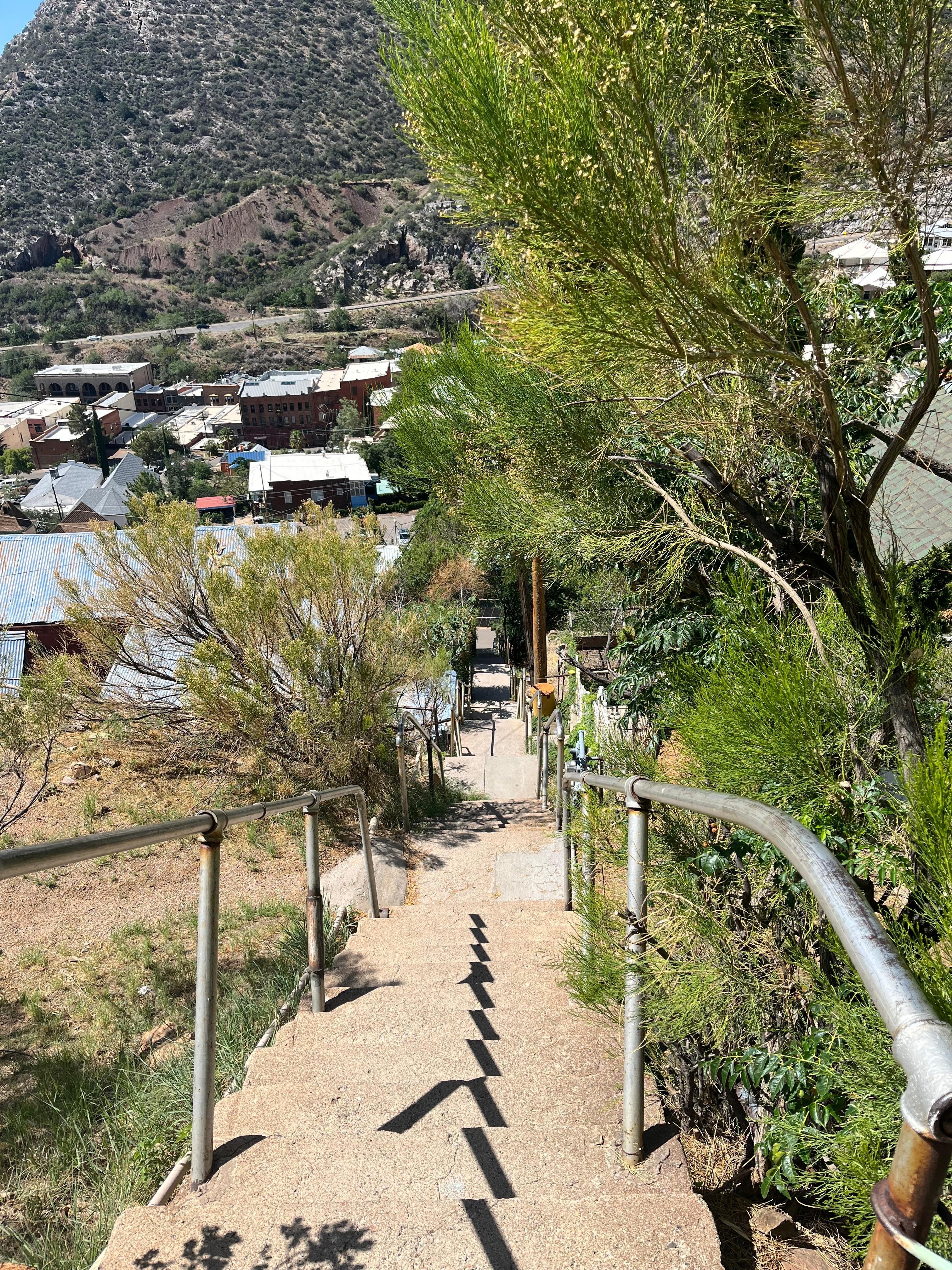 Stairs to downtown Bisbee