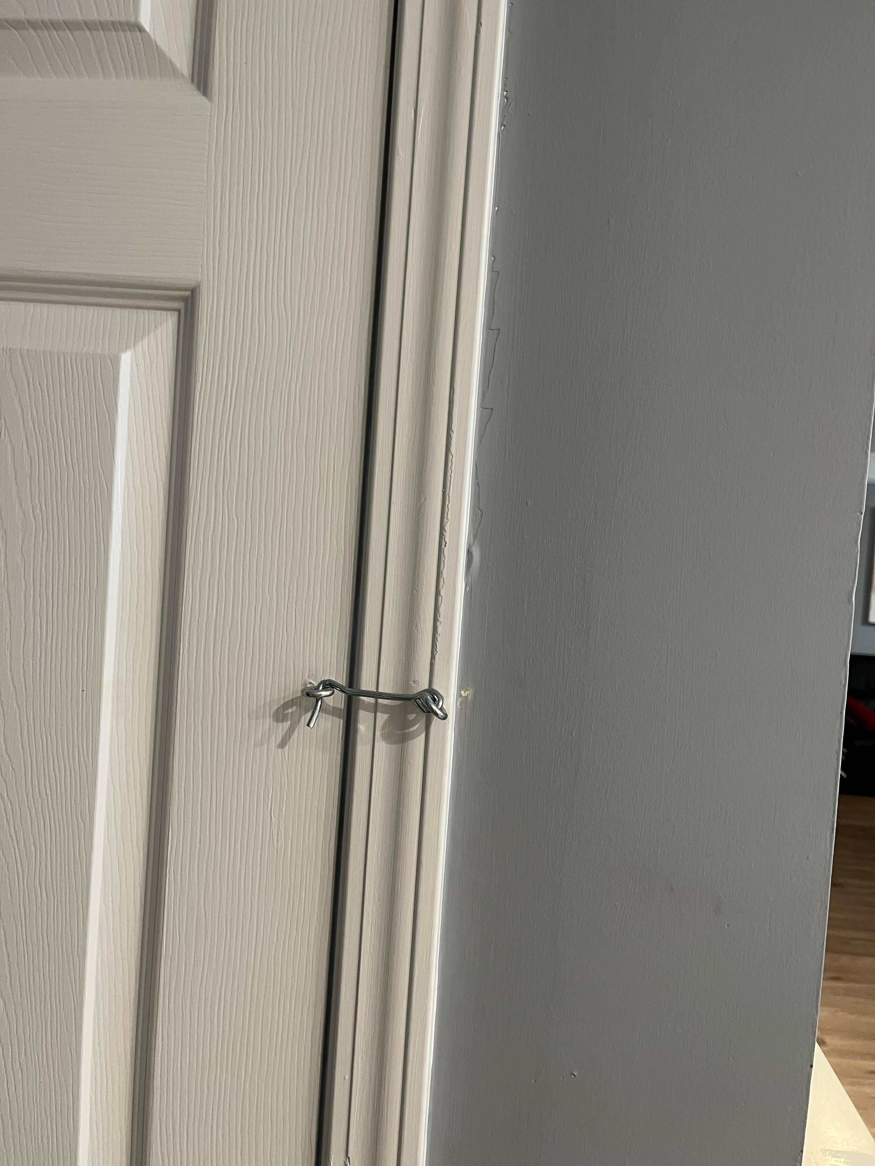 Door that separates living spaces.