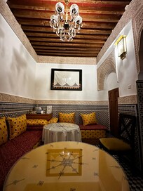 Part of the breakfast area and where you’ll drink your mint tea upon arrival.