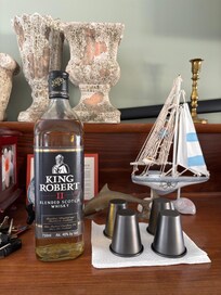 we were offered a shot of Scottish whiskey
