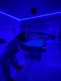 Game room was family friendly!