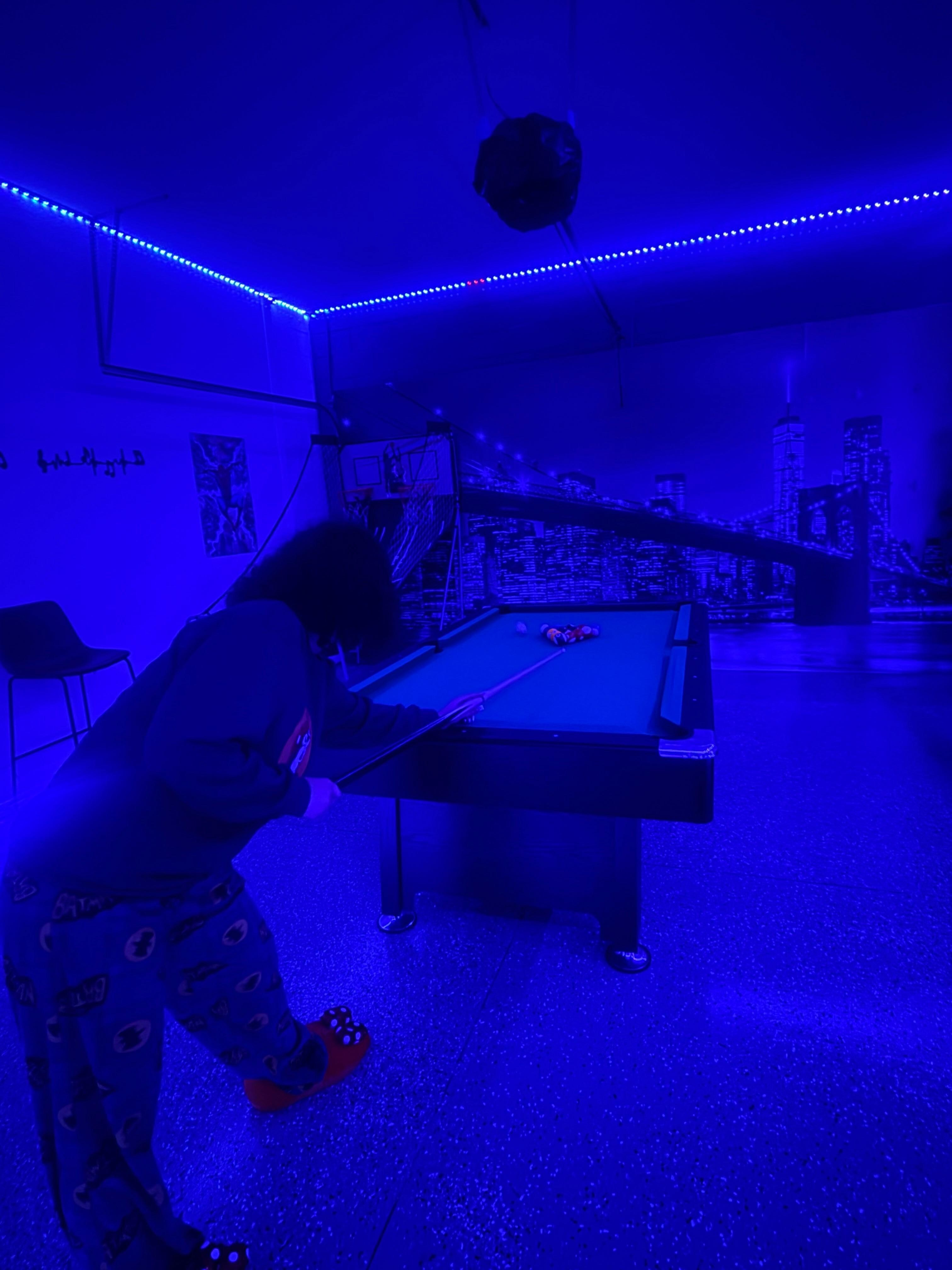 Game room was family friendly! 