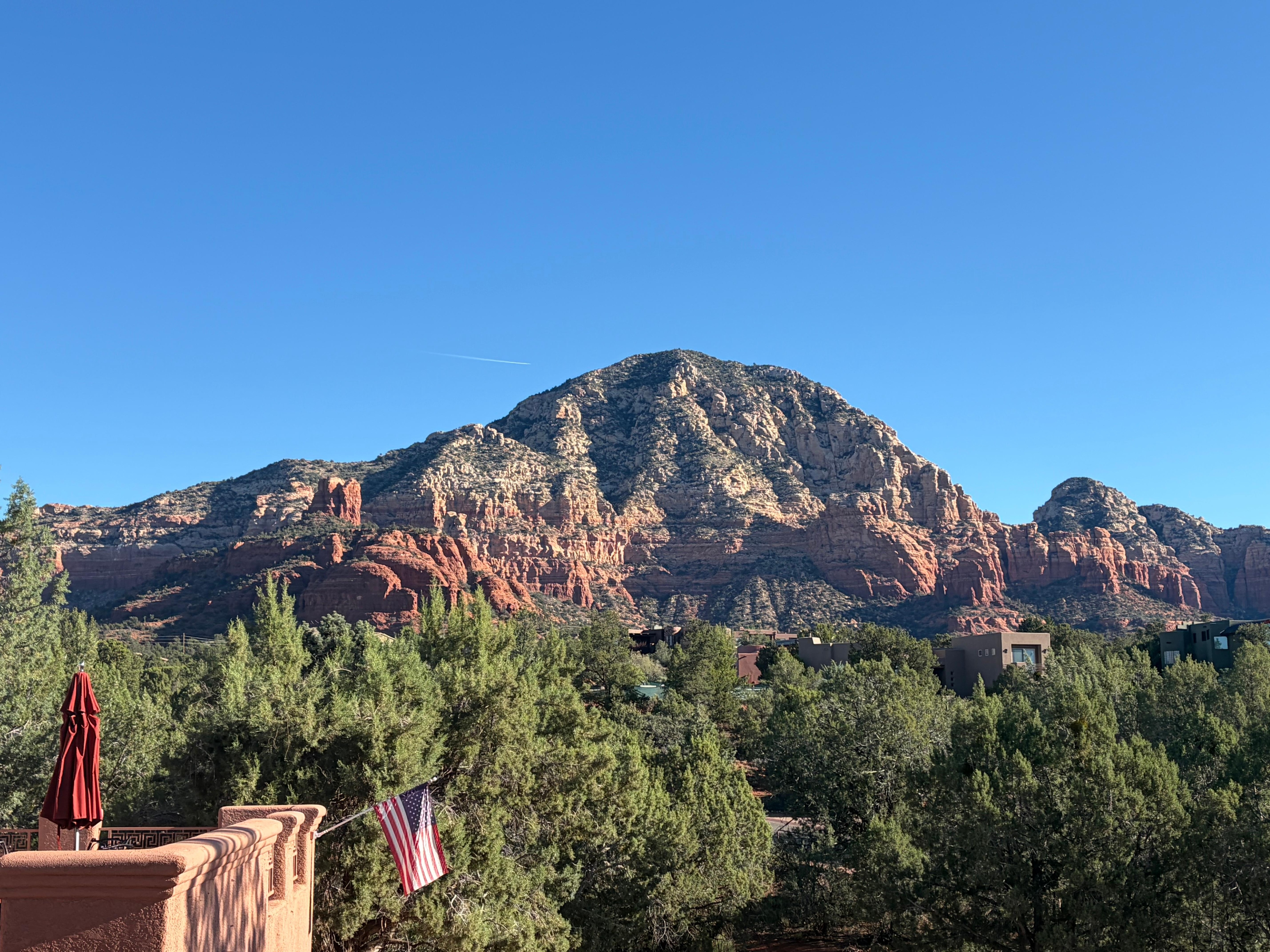 View from patio outside our room