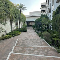 Gardens leading to the lobby