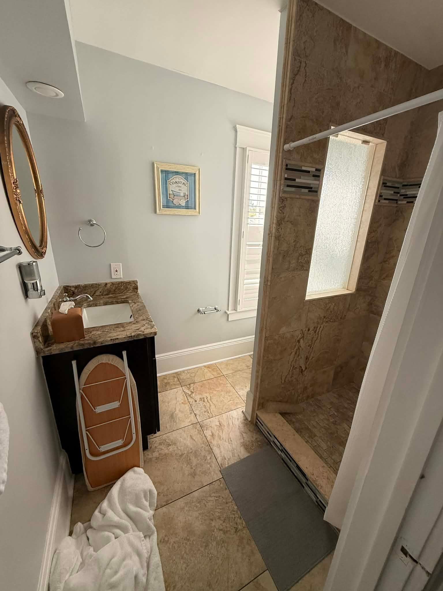 Bathroom was small and not enough toilet paper