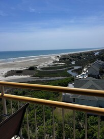 Looking out from balcony