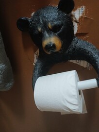 Damaged wall a tp holder