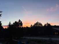 Sunrise view from front deck.