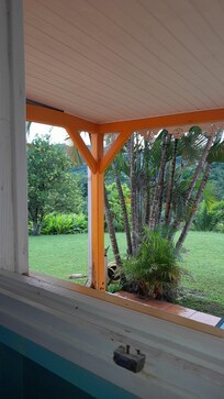 Le jardin depuis la chambre