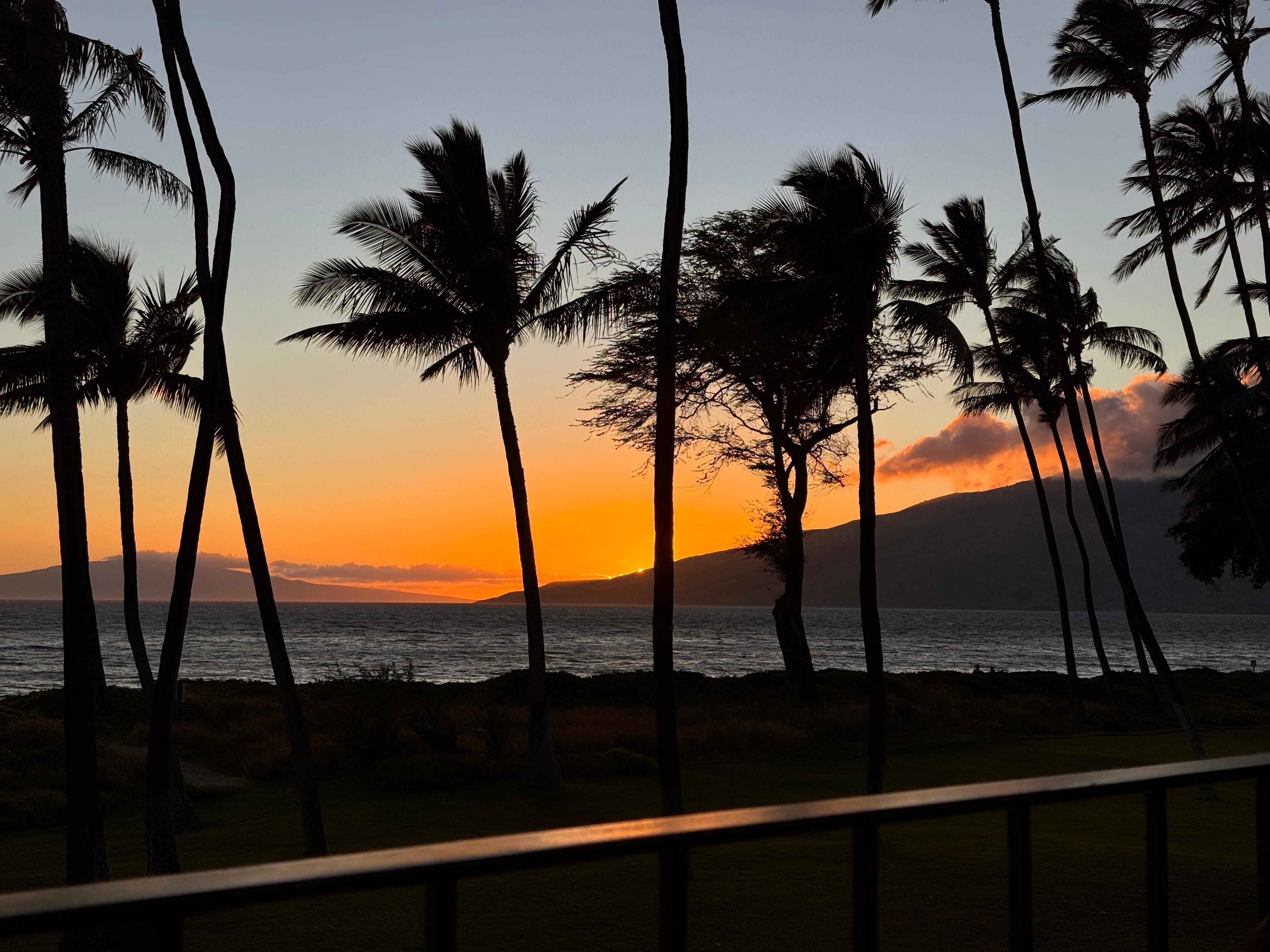 Sunset from the balcony 