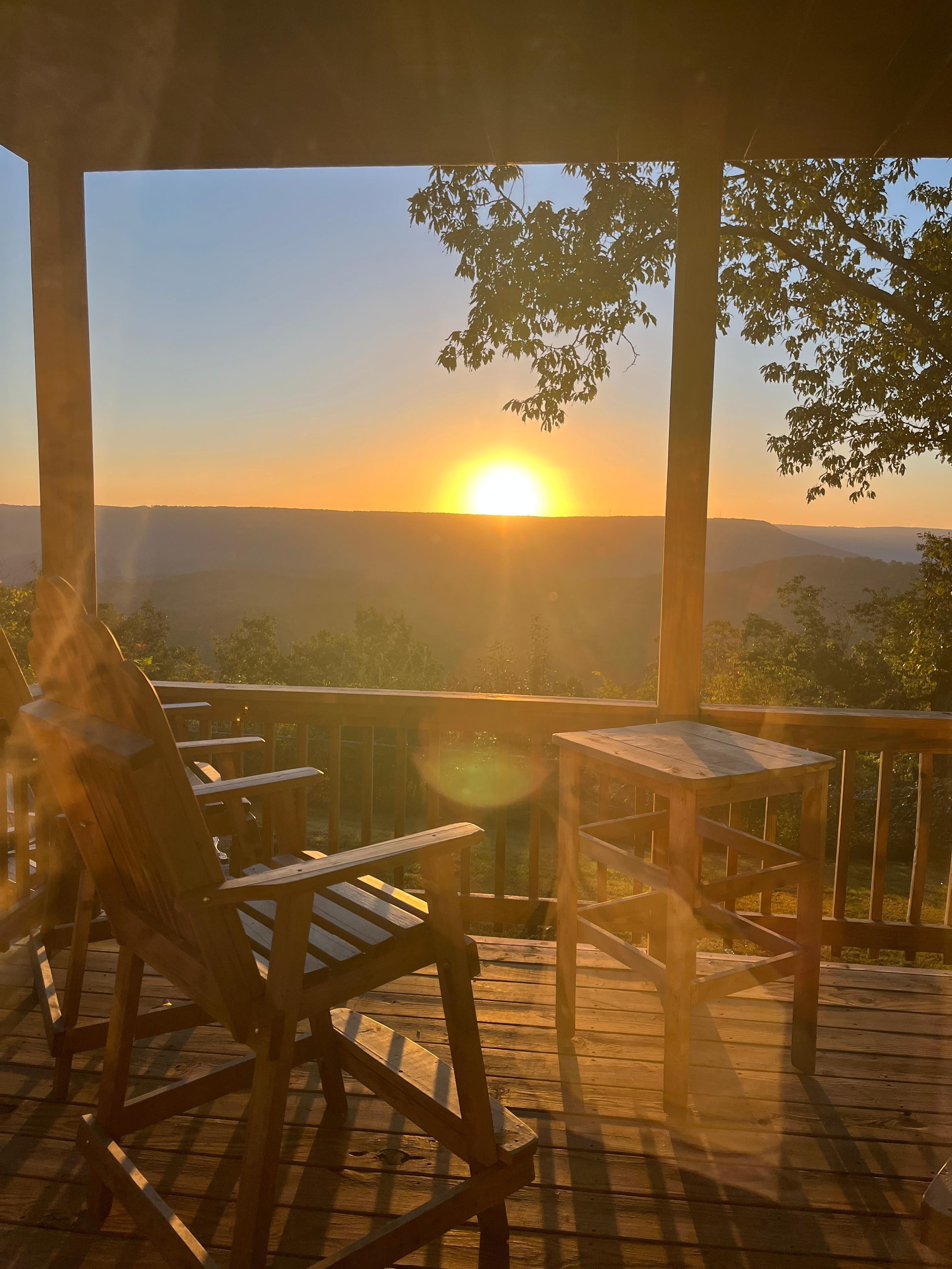 Morning Coffee on the deck 