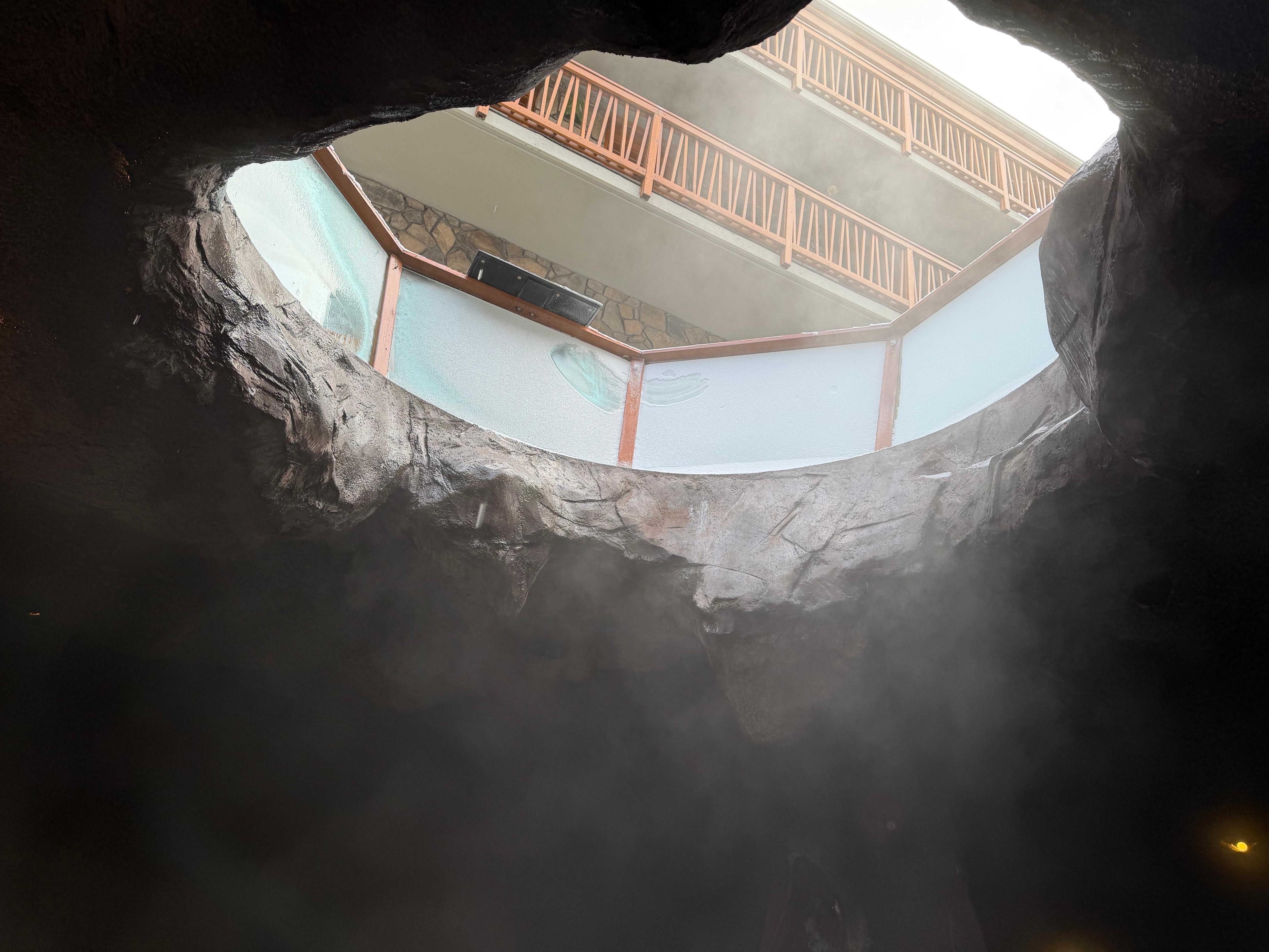 Looking from inside grotto