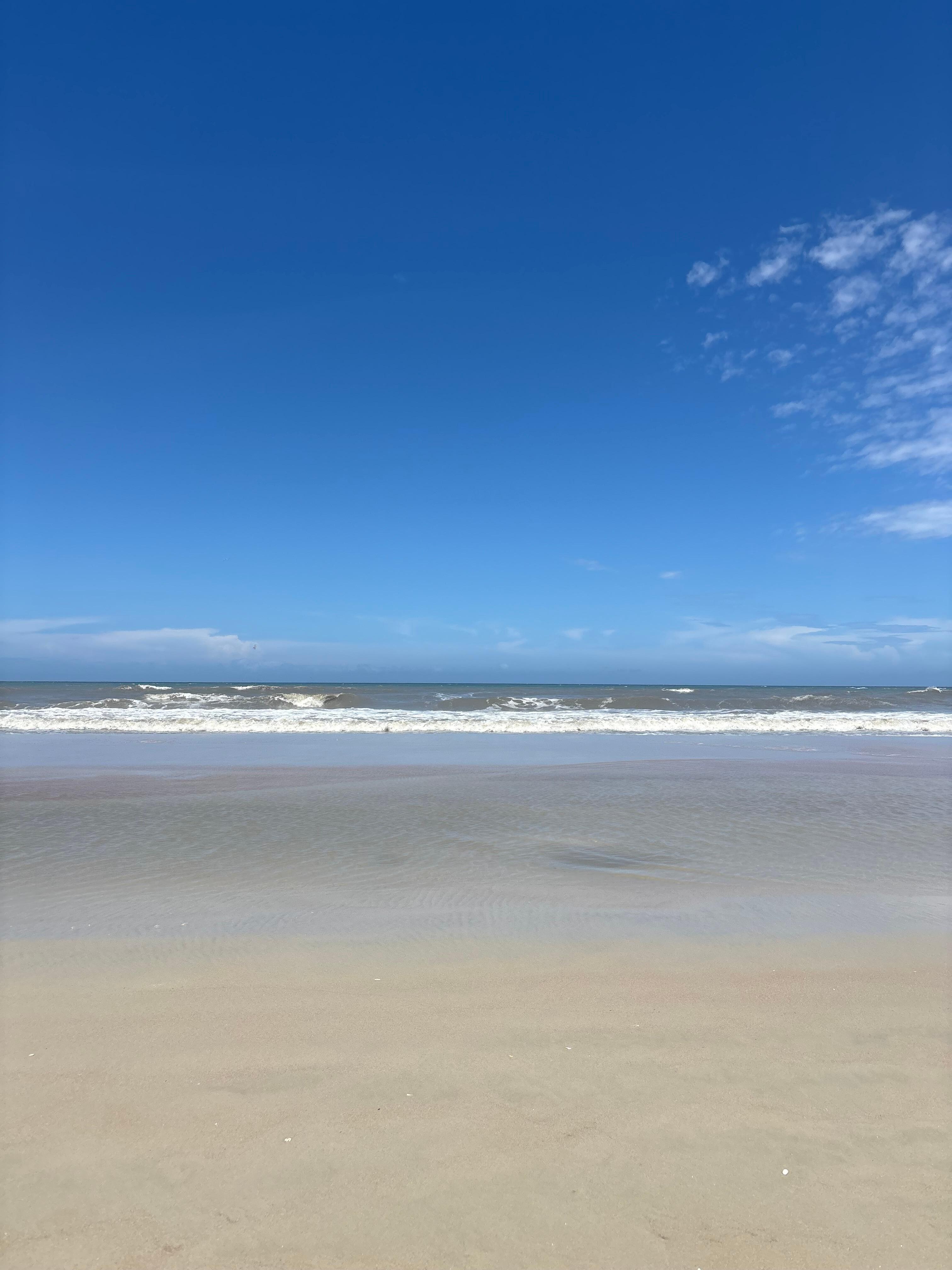 Beach right across the street