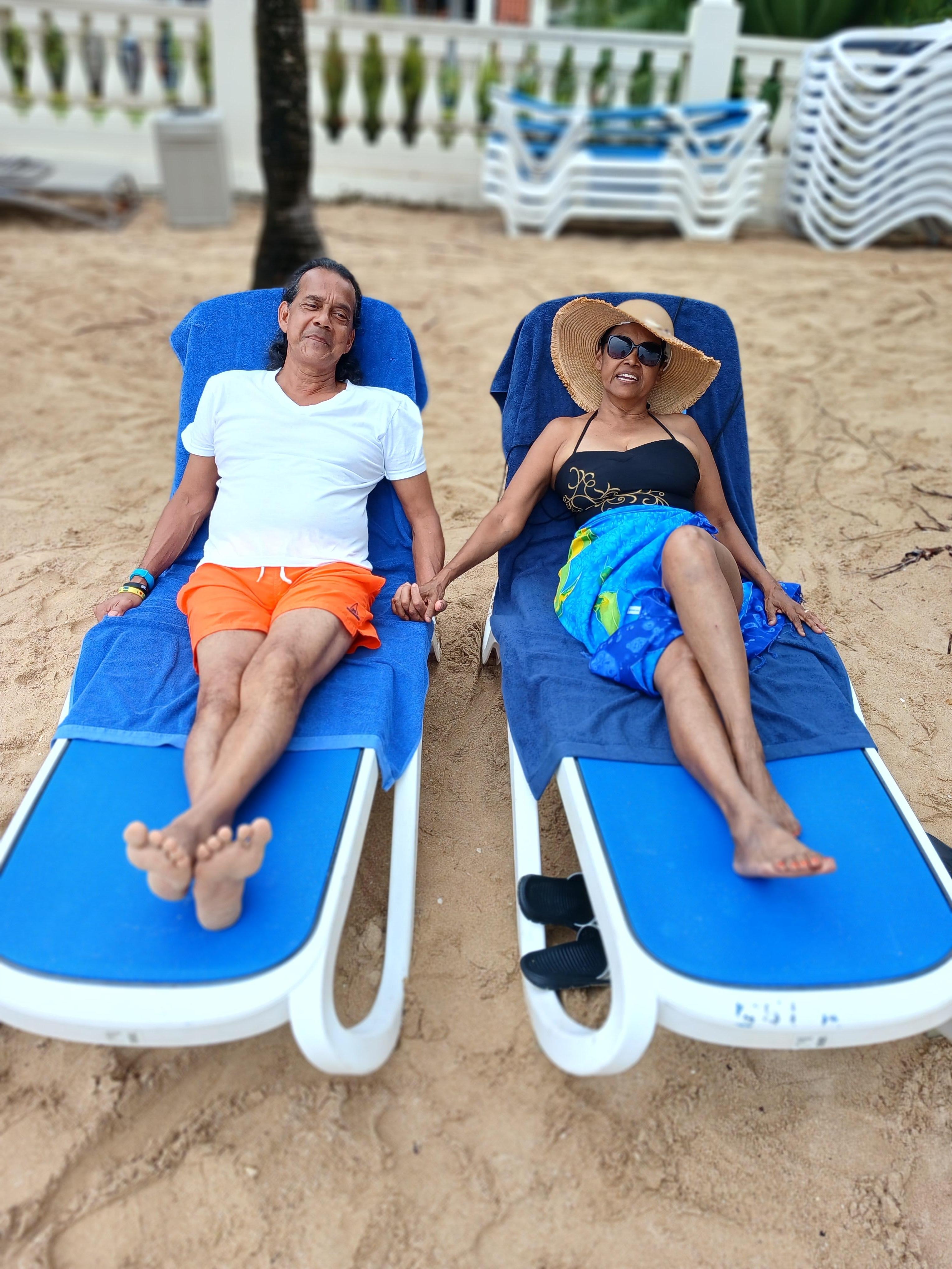 On the beach