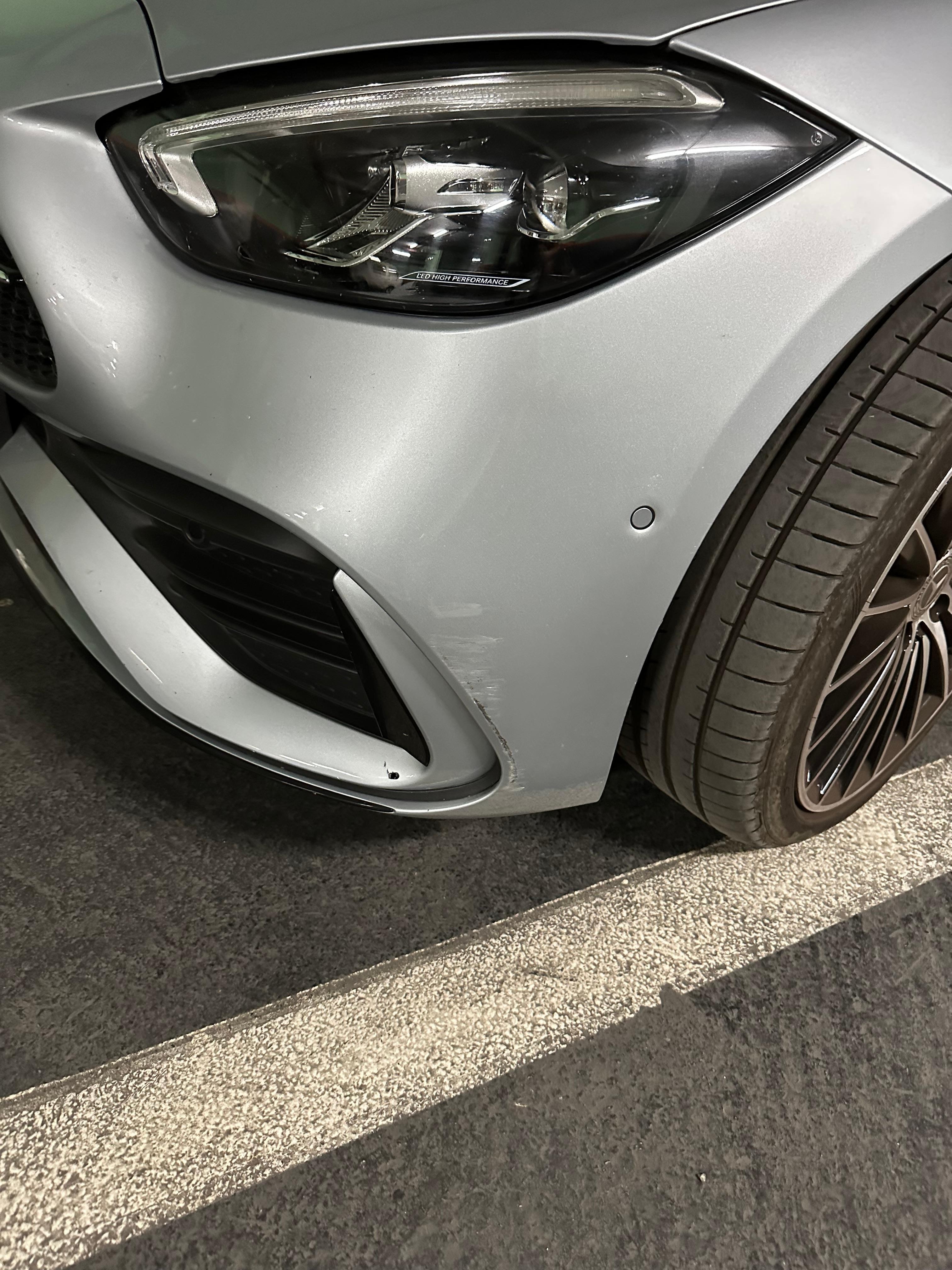 Car was damaged in their garage