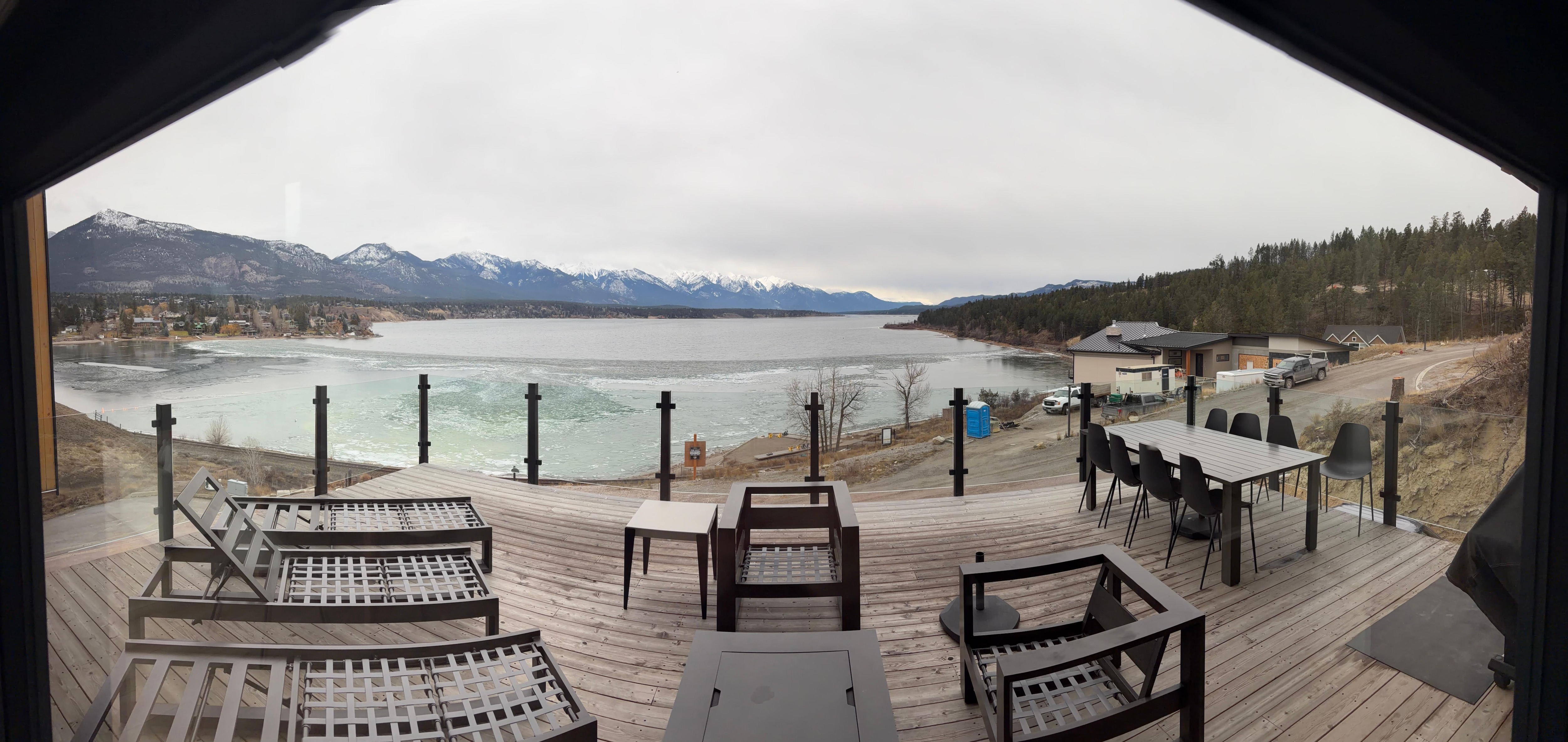 Panoramic view from the balcony