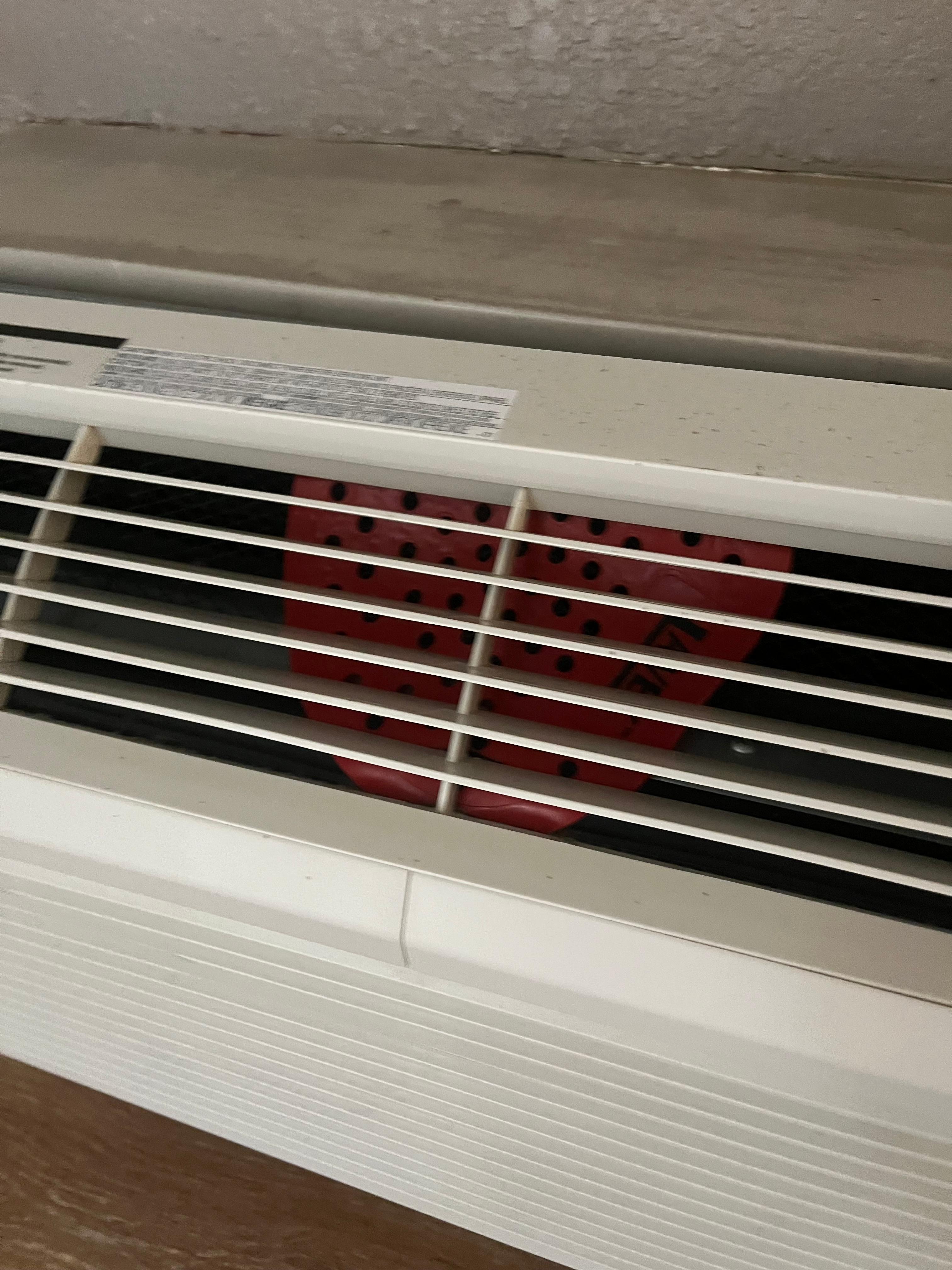 Urinal pad in ac unit??????