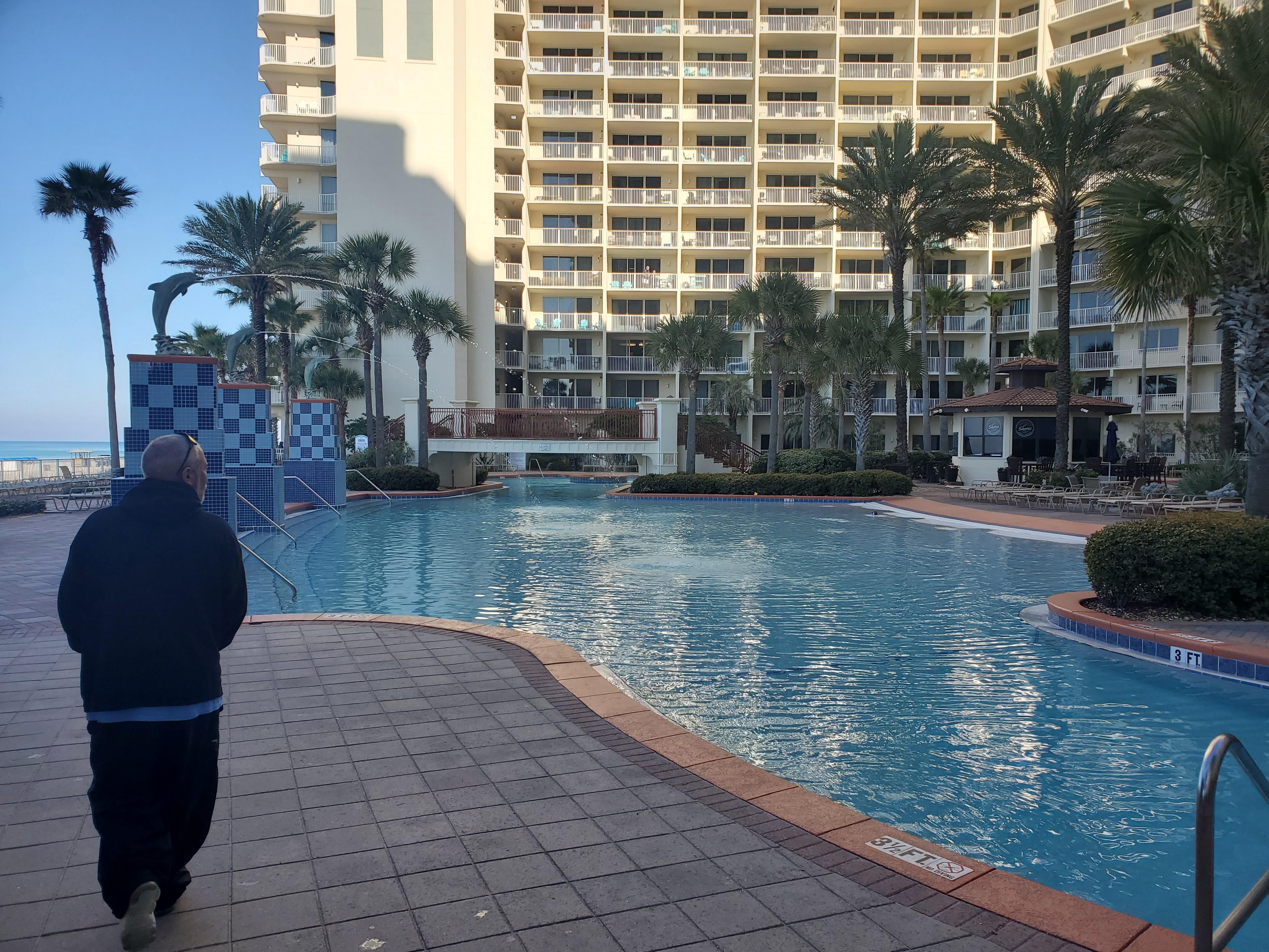 Pool area, very large