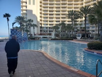 Pool area, very large