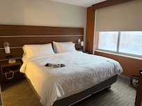 Nice comfy bed. Tv in here as well