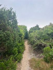 Walkway to private beach
