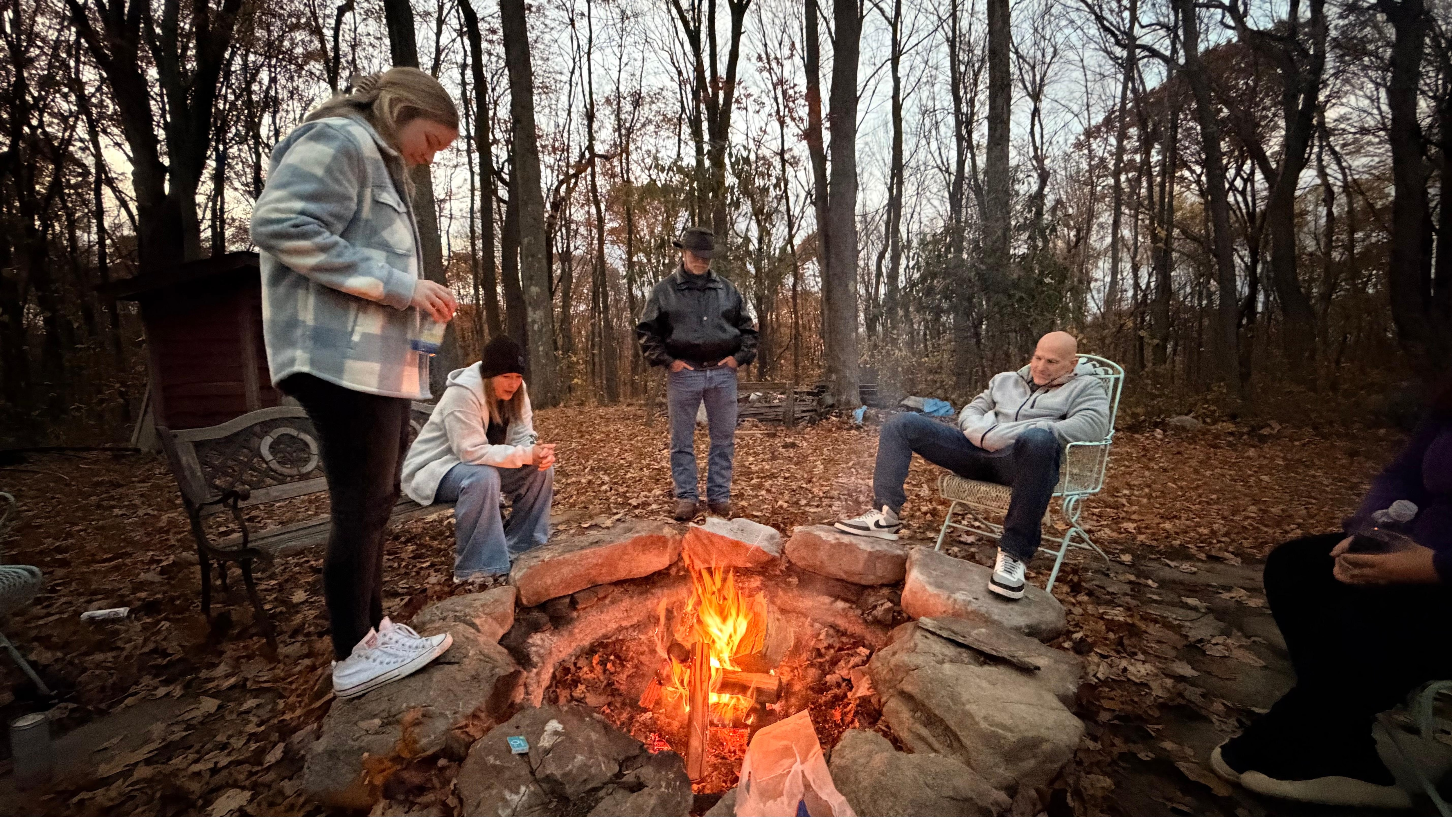 Fire pit was a highlight of our weekend. 