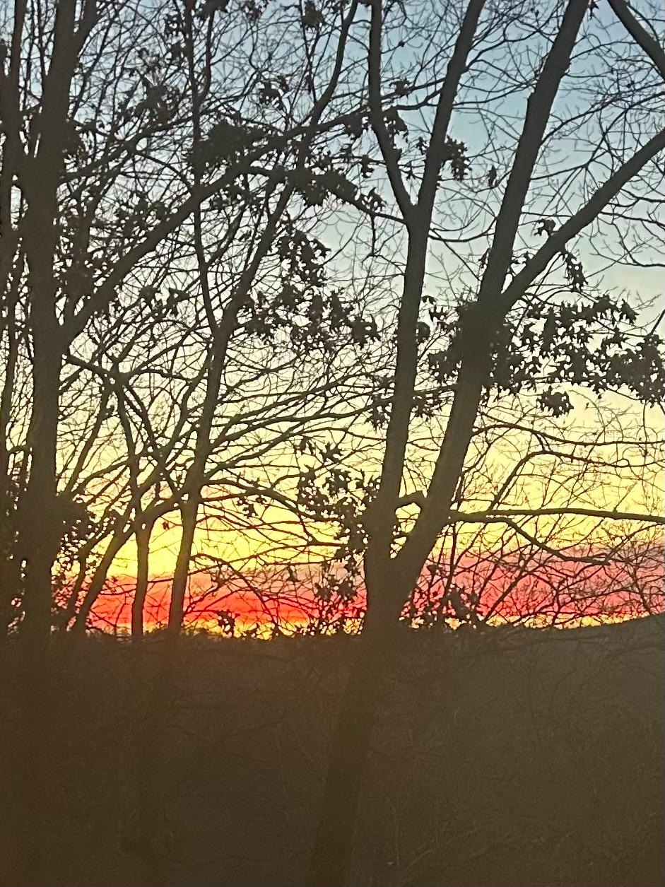 Sunrise from the kitchen window