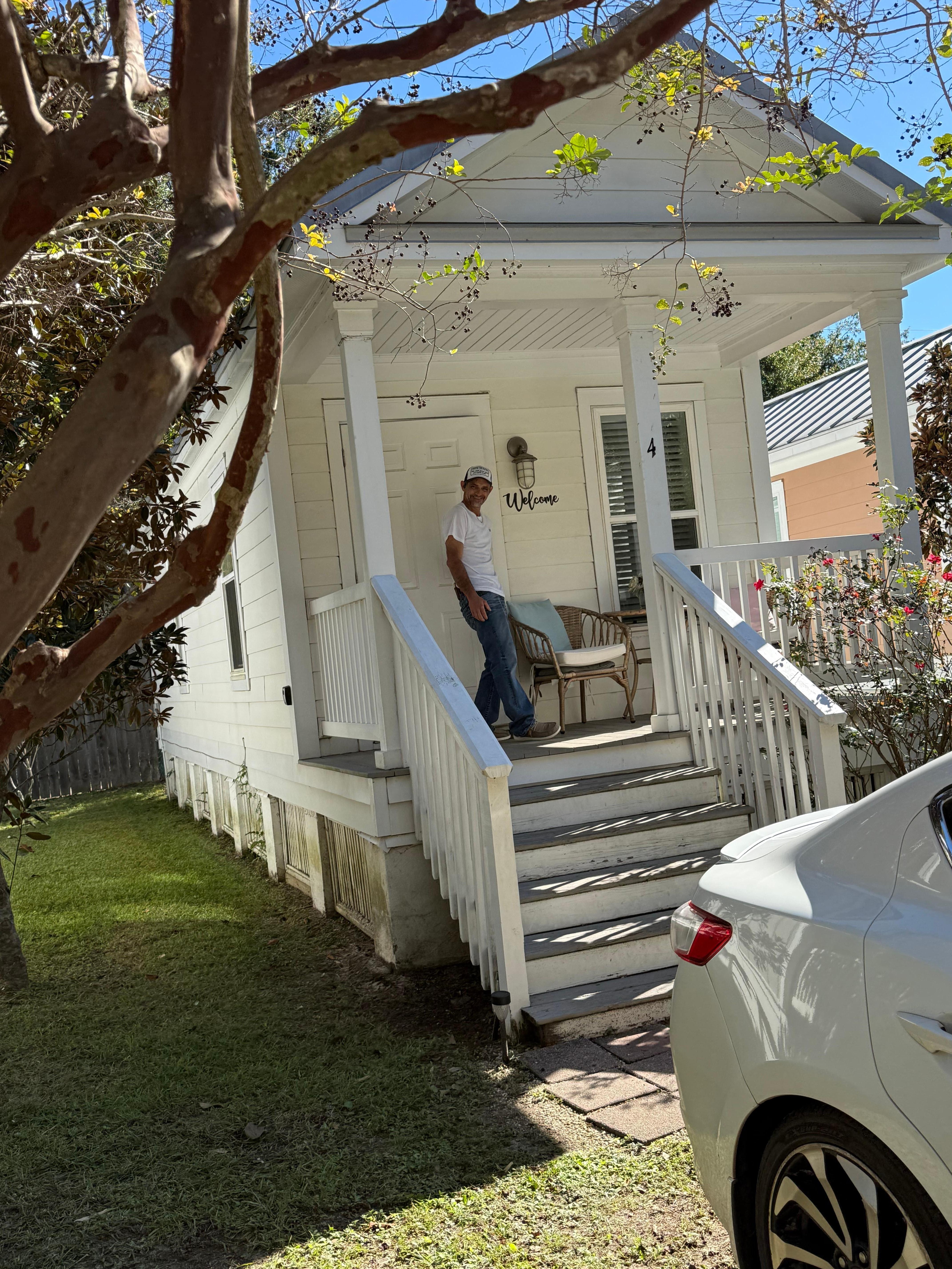 Going home day finally remember to take a picture of our cottage